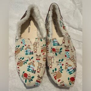 Toms Holiday Slip Ins in Adorable Sloth Design